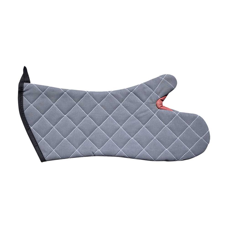 San Jamar 800FG24-BK BestGuard Oven Mitt, Black, 24", Set of 2