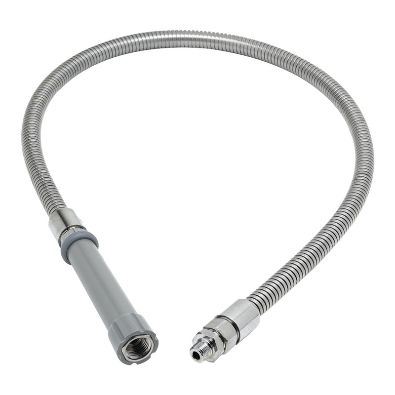 T&S Brass B-0044-HF Pre-Rinse Stainless Steel Flexible Hose, 44"
