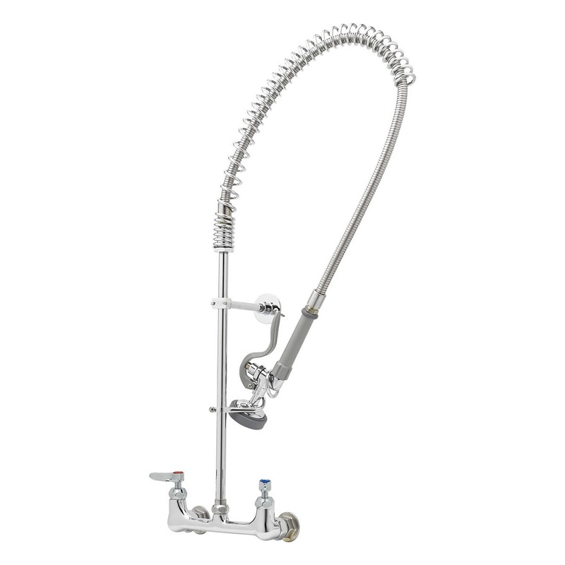 T&S Brass B-0133-CR-B EasyInstall Wall Mount Pre-Rinse Unit