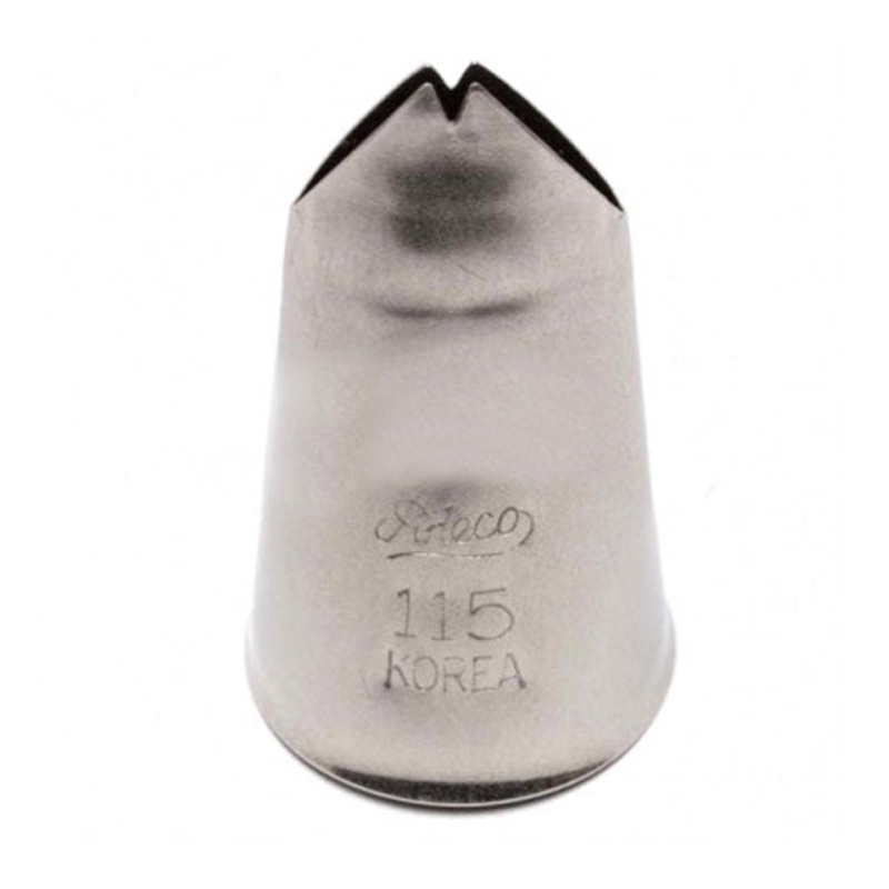 Ateco 115 Tube / Decorating Tip, Leaf 3/4"