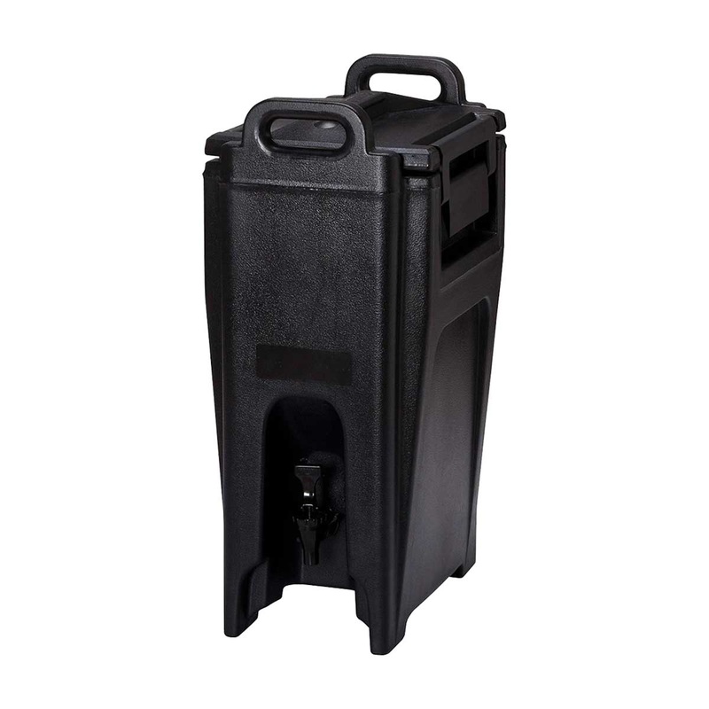 Cambro UC500110 Ultra Camtainer Beverage Dispenser, Black, 5.25 gal.