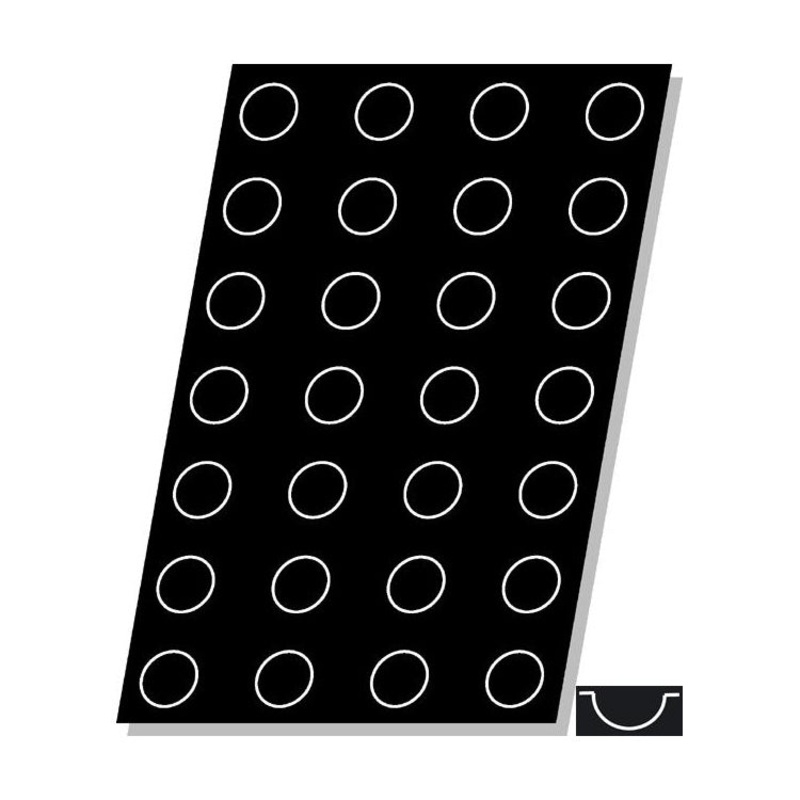 Flexipan FLX01896 Half Sphere Mold, Sheet of 28, 2-1/6"