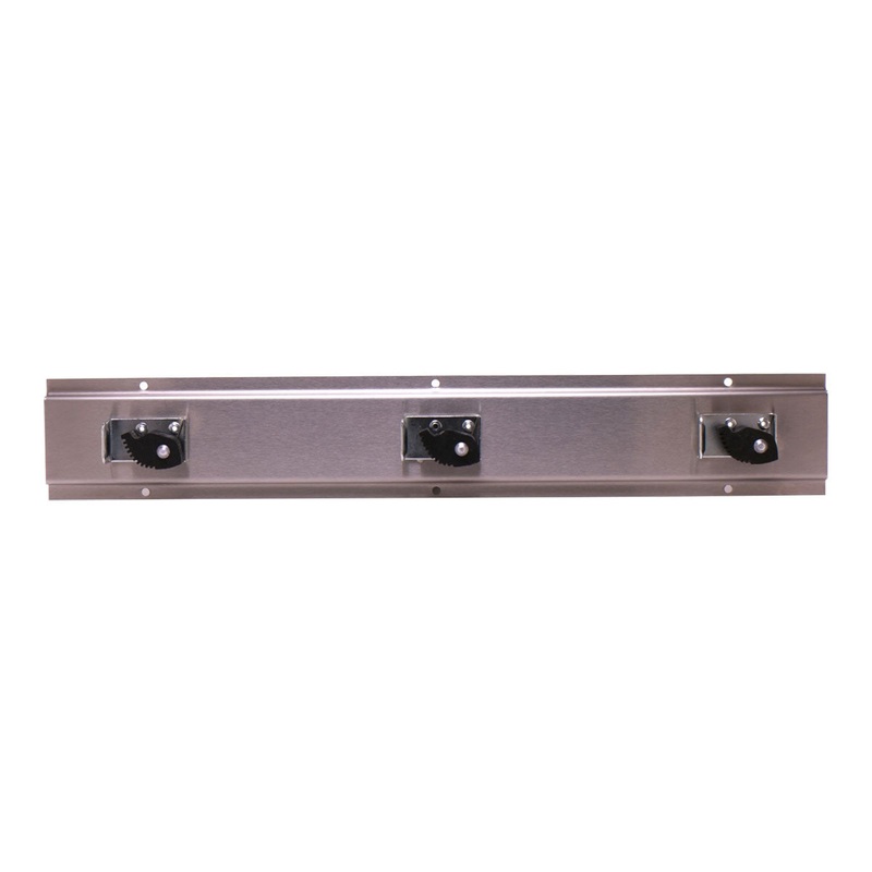 T&S Brass B-0653 Stainless Steel Three Spring Mop Rack Hanger