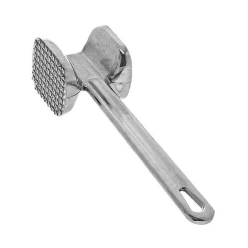 Winco AMT-2 Aluminum Meat Pounder Tenderizer / Mallet, 10"