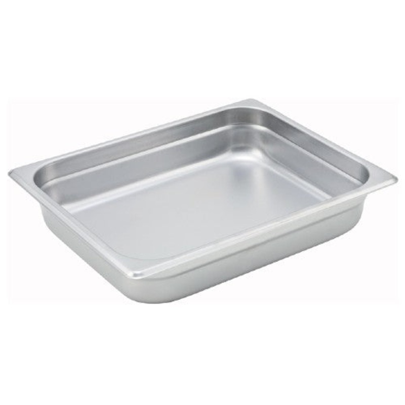 Winco SPJH-202 Steam Table Pan, 1/2 Size, 2-1/2" Deep