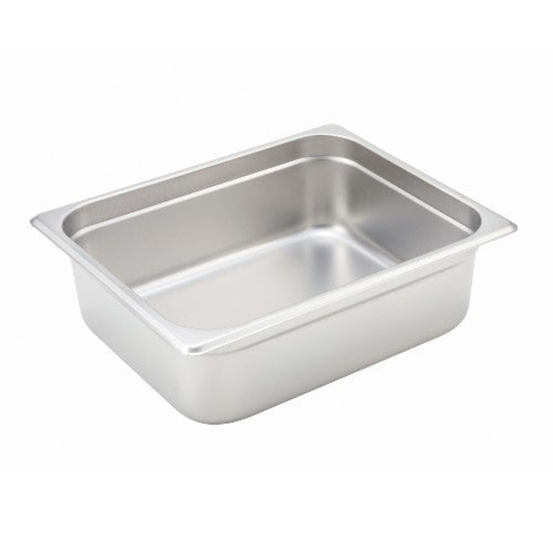 Winco SPJH-204 Steam Table Pan, Half Size, 4" Deep