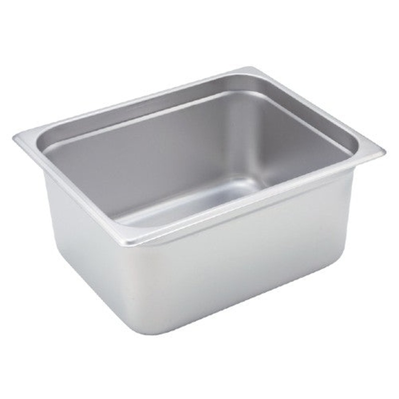 Winco SPJH-206 Steam Table Pan, 1/2 Size, 6" Deep