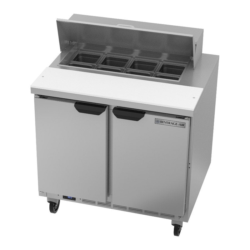 Beverage Air SPE36HC-08 Hydrocarbon Series Sandwich Prep Table, 38"