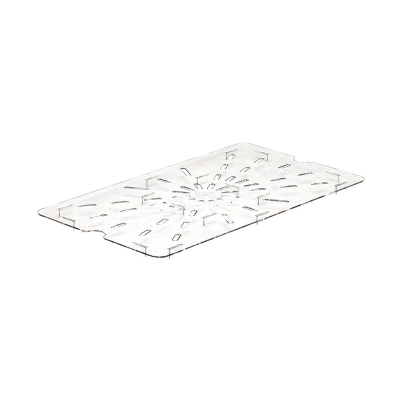 Cambro 10CWD135 Camwear Drain Shelf, Clear, Full Size