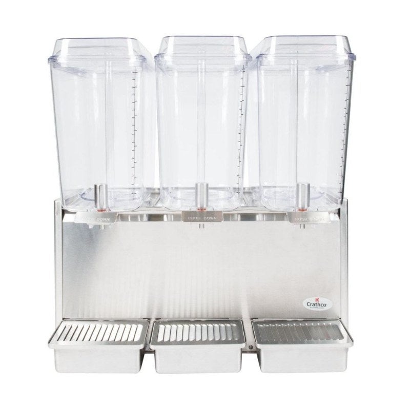 Crathco D35-3 Classic Bubbler Premix Cold Beverage Dispenser, (3) 5 gal.