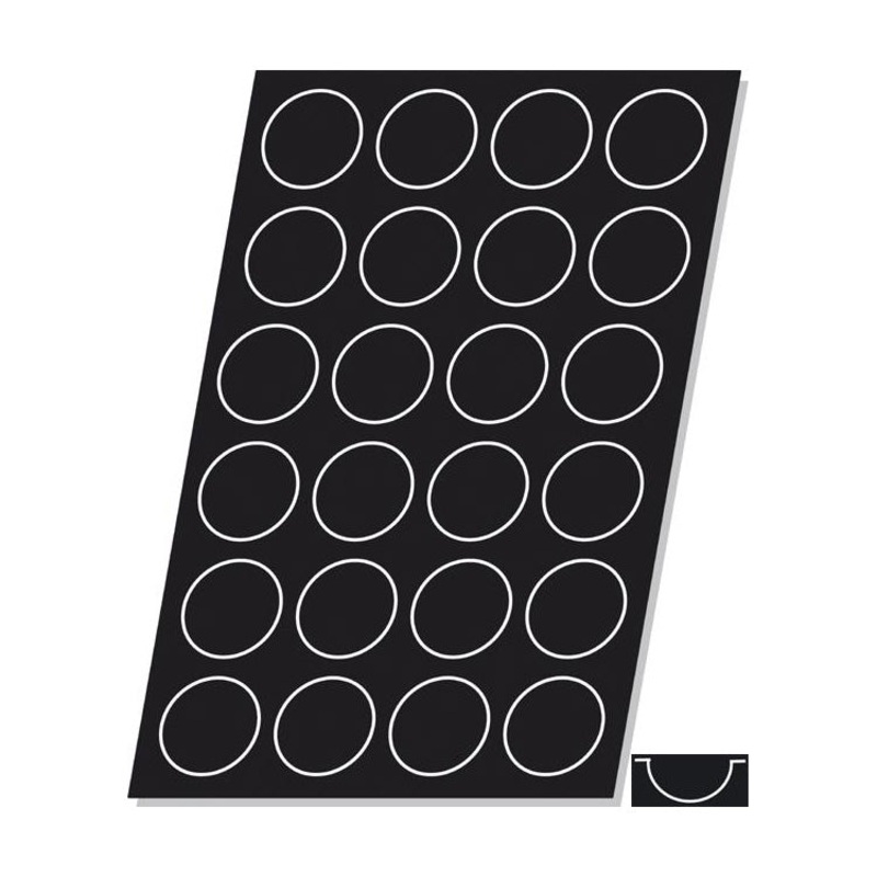 Flexipan FLX01593 Half Sphere Mold, Sheet of 24, 3-1/8"
