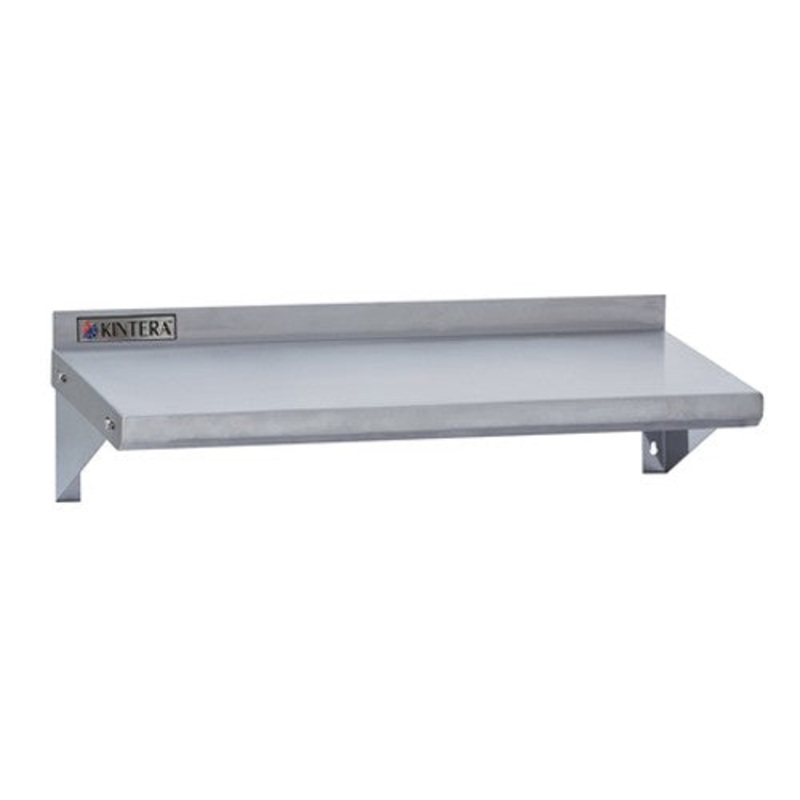 Kintera KWS1284 Wall Mounted Shelf, Stainless Steel, 84" x 12"