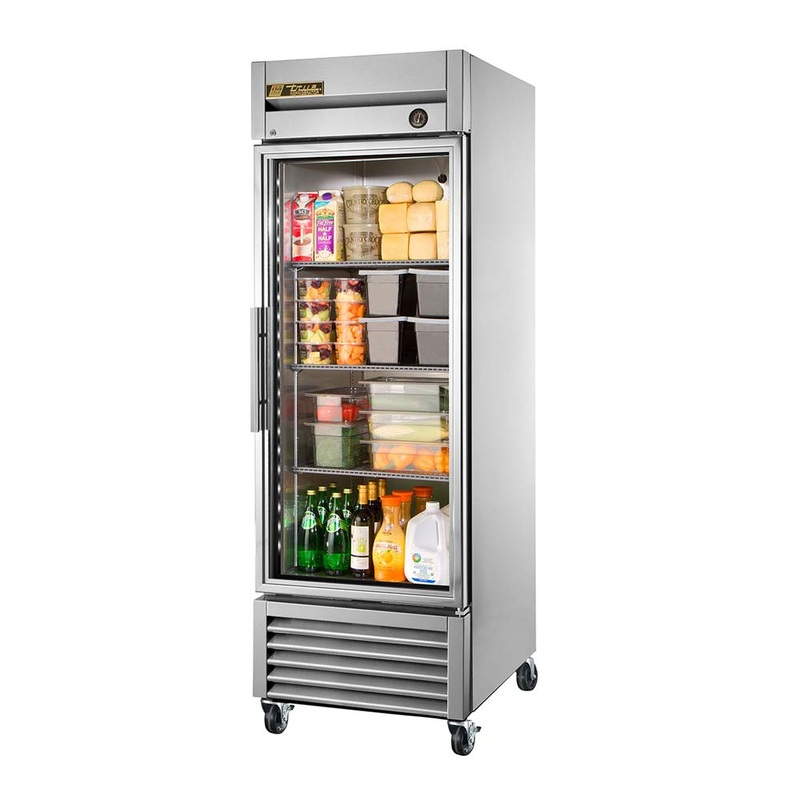 True T-23G-HCFGD01 T-Series Glass Door Reach-In Refrigerator, 1 Section