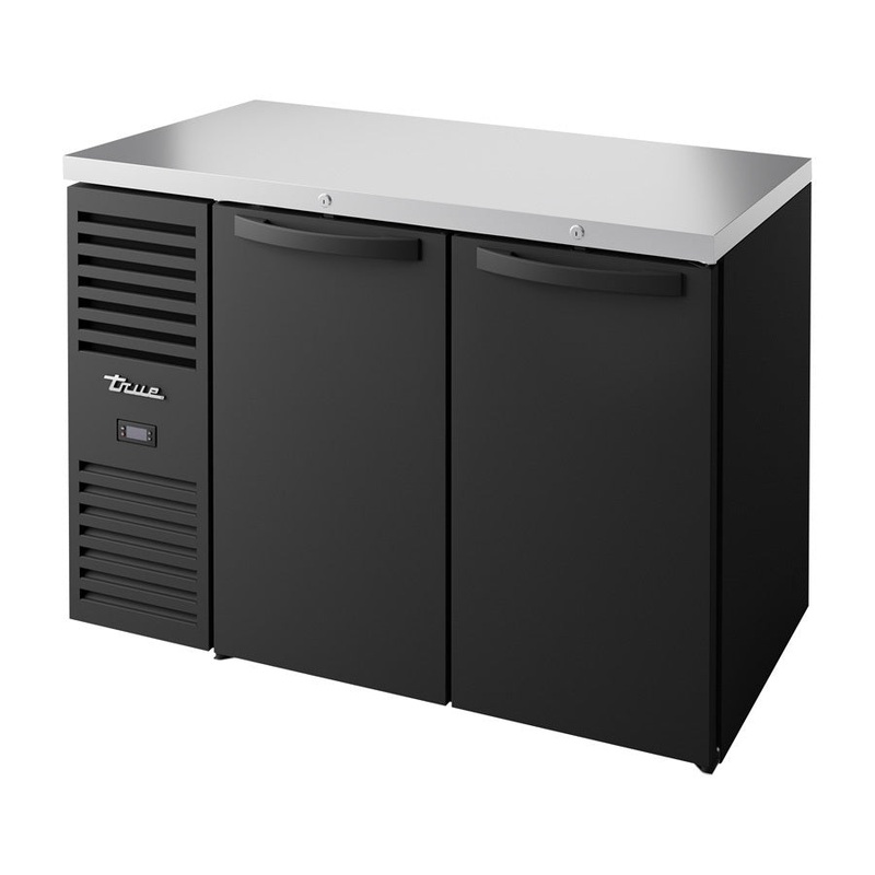 True TBR48-RISZ1-L-B-SS-1 Reach-In Single Zone Bar Refrigerator, Hinged Solid Doors, 48"