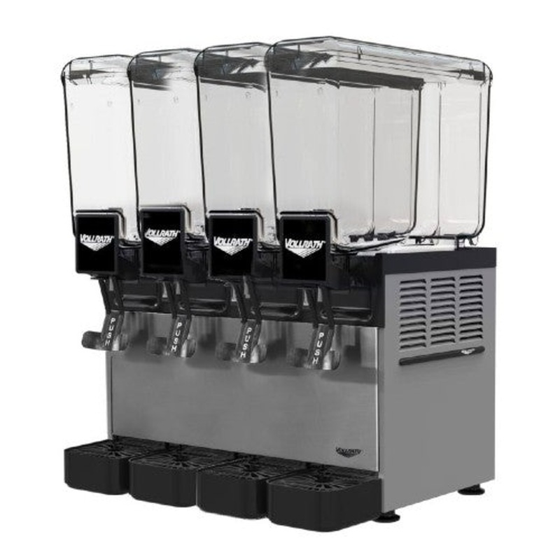 Vollrath VBBC4-37-A Refrigerated Pre-Mix Beverage Dispenser, (4) 2.1 gal. Bowls