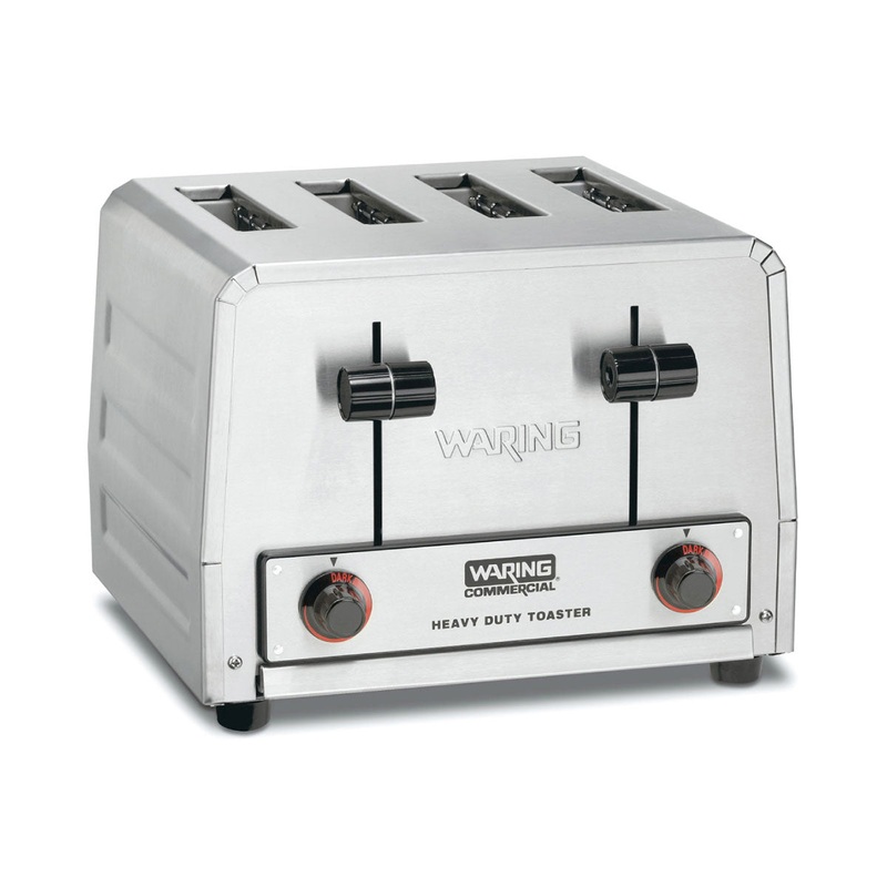 Waring WCT805B Heavy-Duty 4-Slot Commercial Toaster, 208v