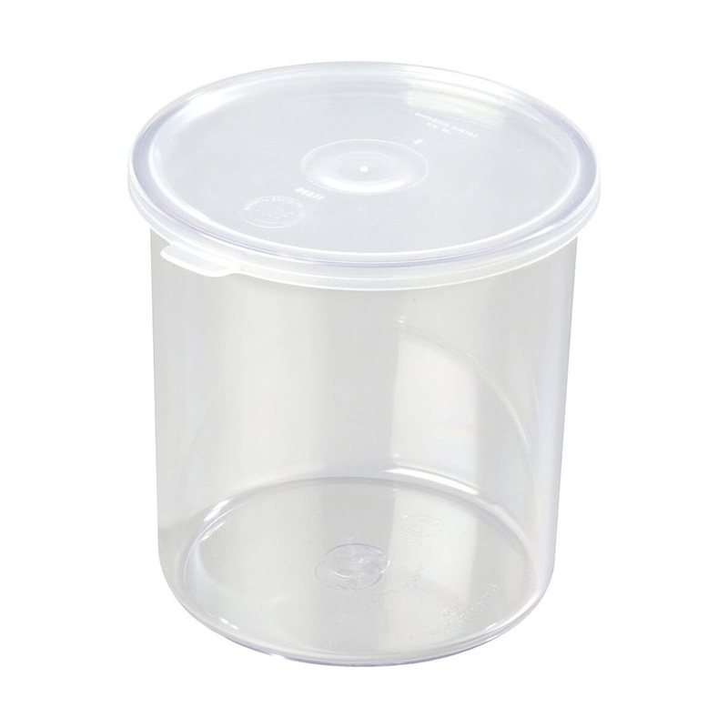 Cambro CCP12152 Crock w/ Lid, Clear, 1.2 qt.