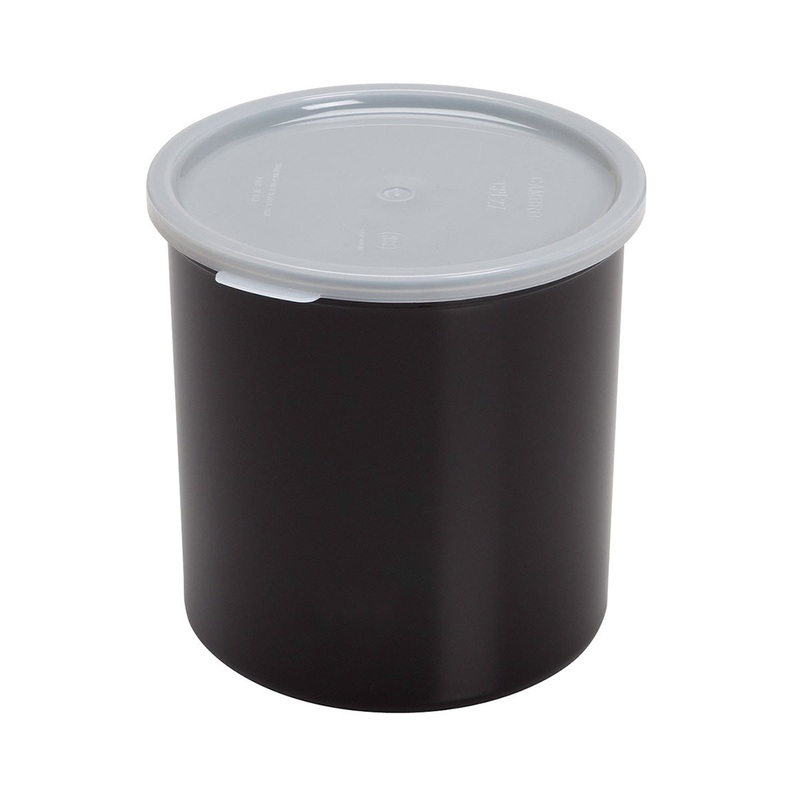 Cambro CP27110 Crock w/ Lid, Black, 2.7 qt.