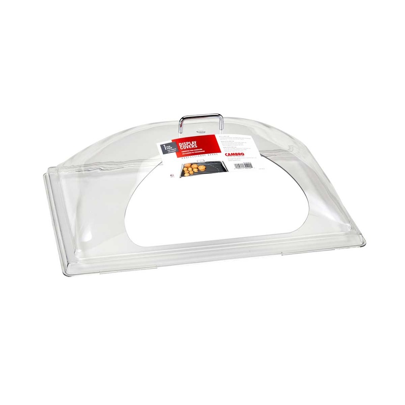 Cambro DD1220SCW135 Camwear Display Dome Cover w/ Side Cut, Clear, 12" x 20"