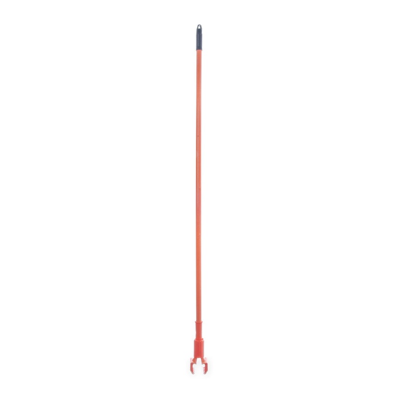 Carlisle 36947524 Jaw Style Mop Handle, Orange, 60"