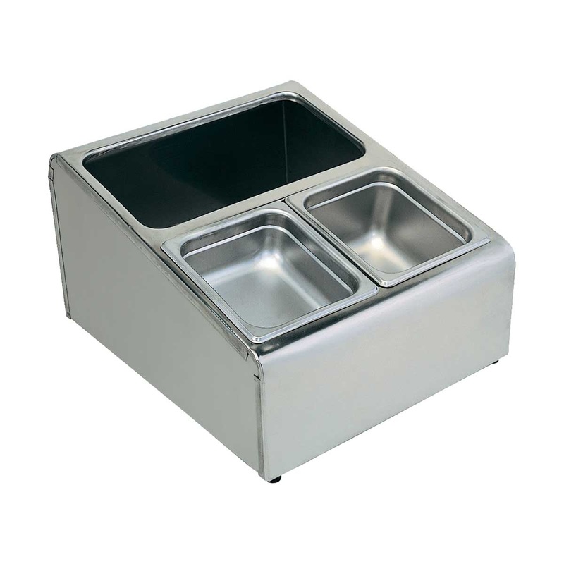 Condiment Holder for 1/6 & 1/3 Size Steam Table Pans