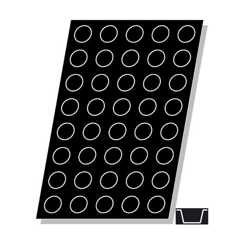 Flexipan FLX1031 Mini Muffin Mold, Sheet of 40, 2"