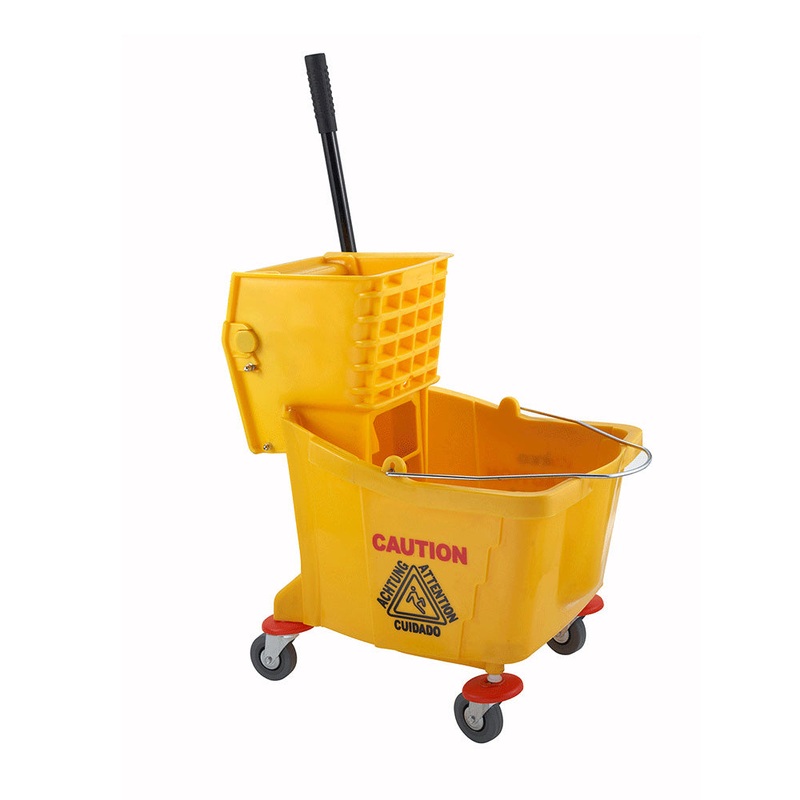 Mop Bucket w/ Wringer, Yellow, 36 qt.