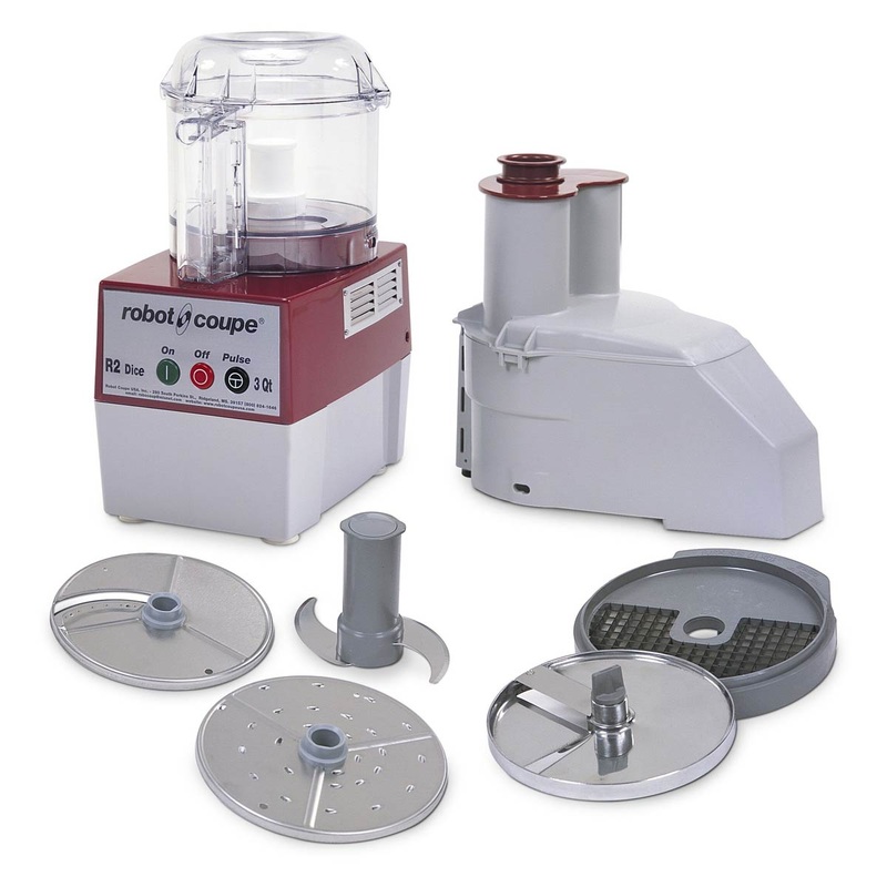 Robot Coupe R2CLRDICE R2 DICE Commercial Food Processor, 3 qt.