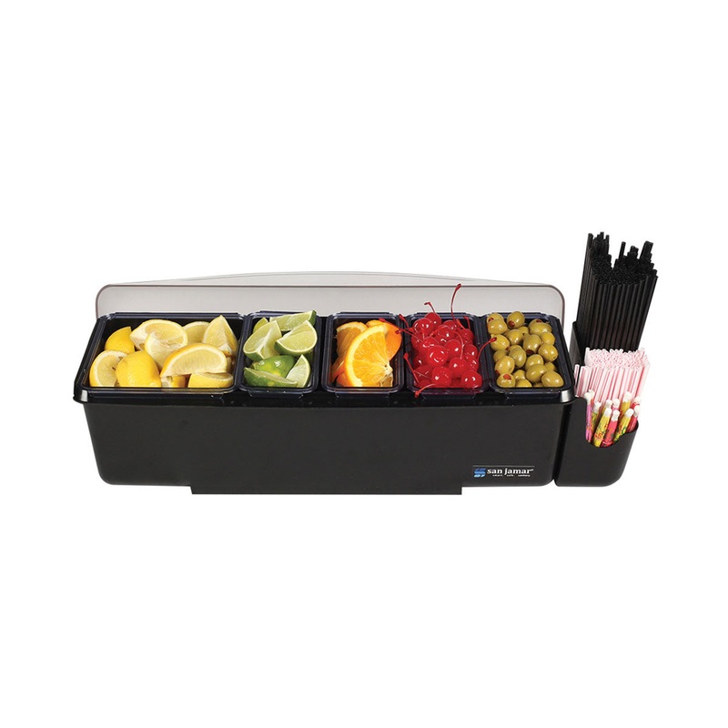 San Jamar BD4005S The Dome Bar Condiment Chillable Garnish Center