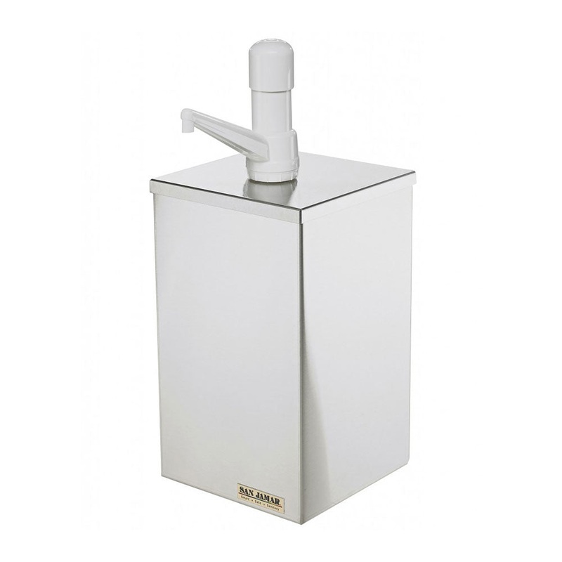 San Jamar P9800 Gourmet Counter Condiment Dispenser Pump for 1 Gallon Jar
