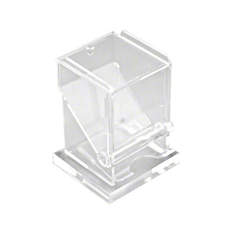 Toothpick Dispenser, 3-5/8" x 3-3/4" x 4-7/8" rectangular, easy lift top, acrylic, clear