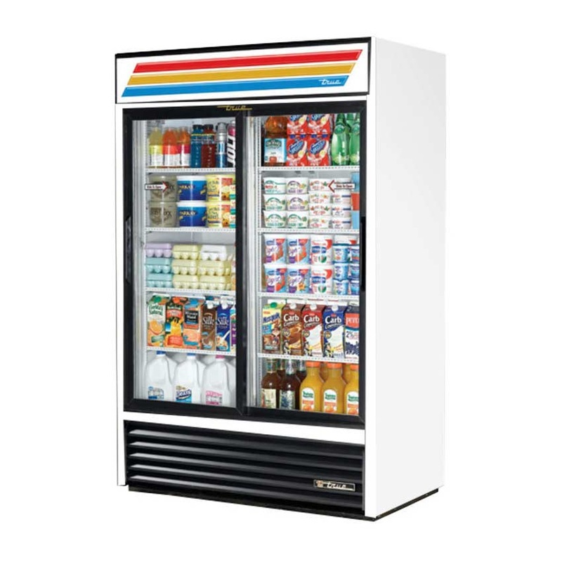 True GDM-45-LD Sliding Glass Door Refrigerated Merchandiser, White
