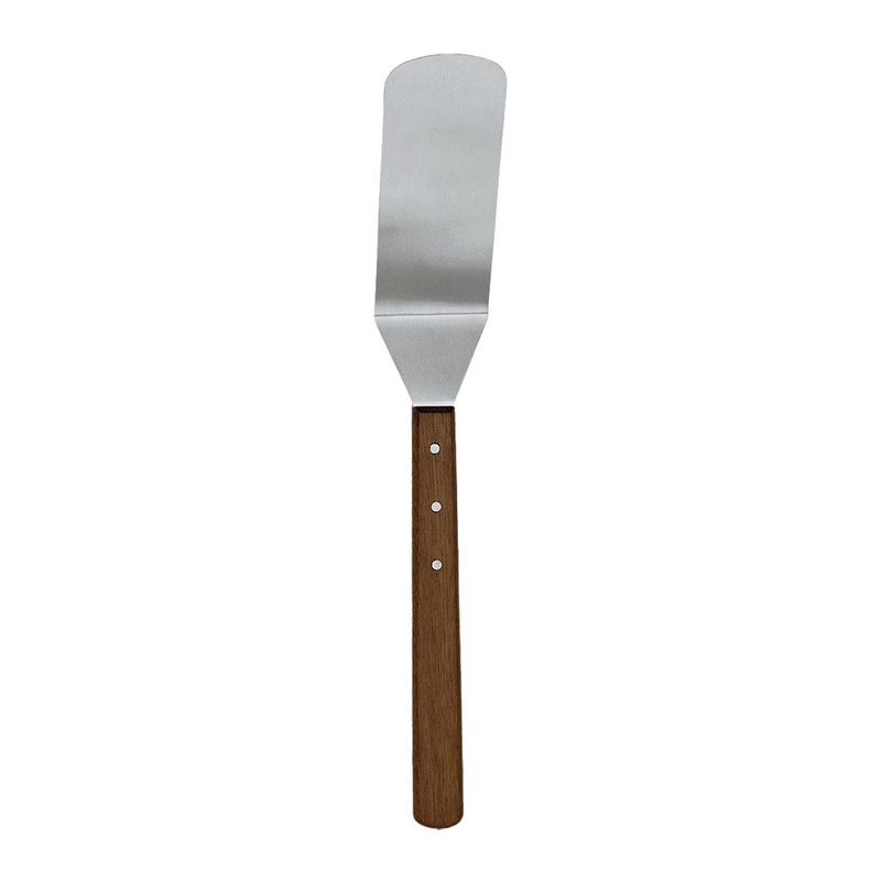 Update International WGT-20 Turner w/ Long Wood Handle, 10" x 3"
