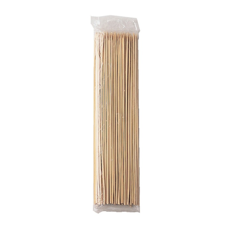 Wooden Bamboo Skewers, 12", Pack of 100