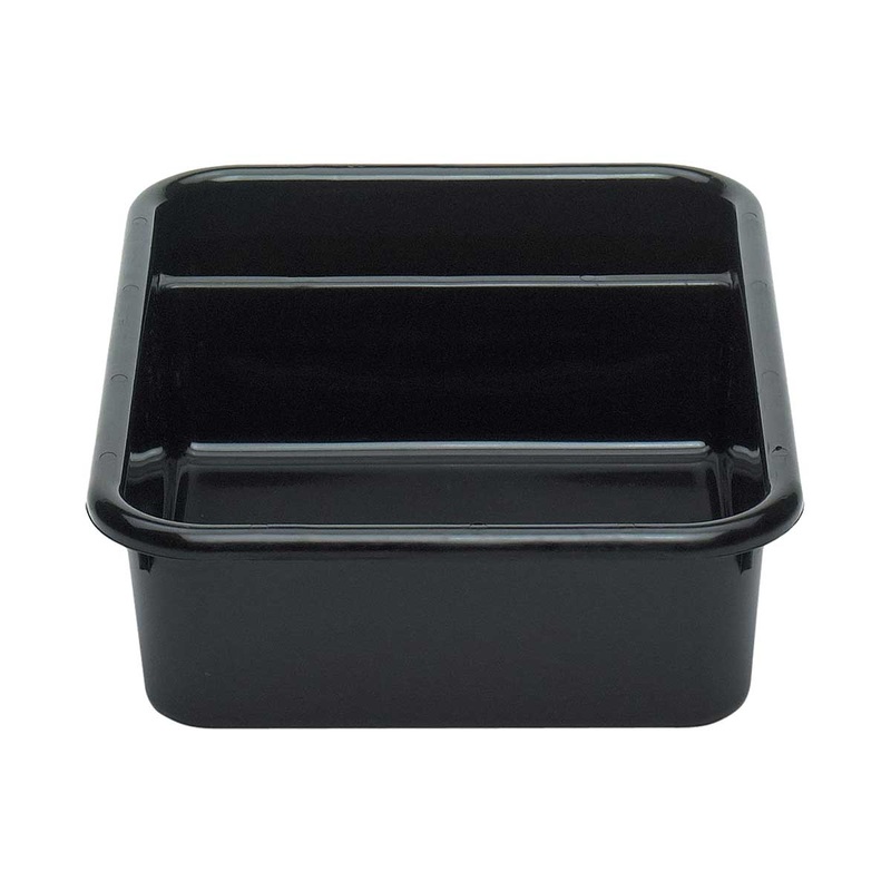 Cambro 1621CBP110 Two-Compartment Bus Box, Black, 20-1/2" x 15-5/8" x 4-7/8"
