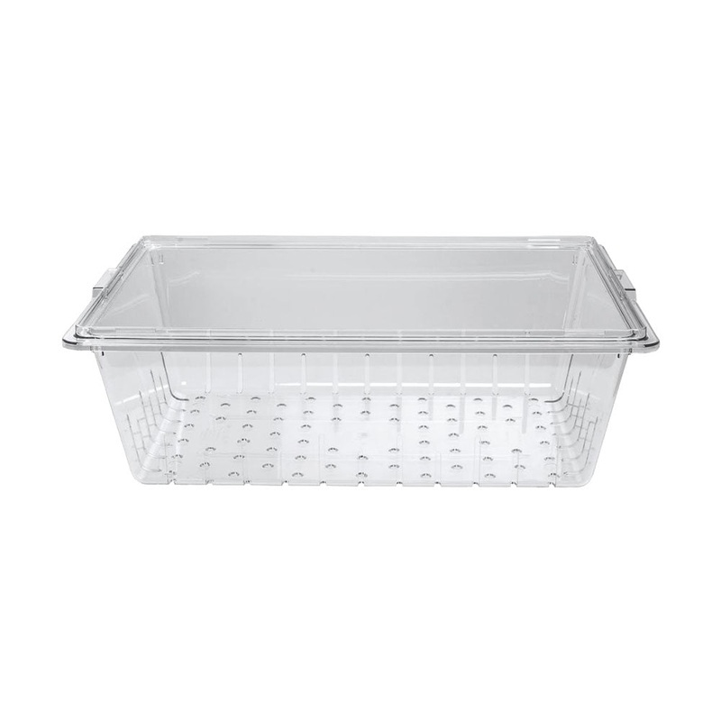 Cambro 18268CLRCW135 Camwear Food Box Colander for 18" x 26" x 9" box, Clear