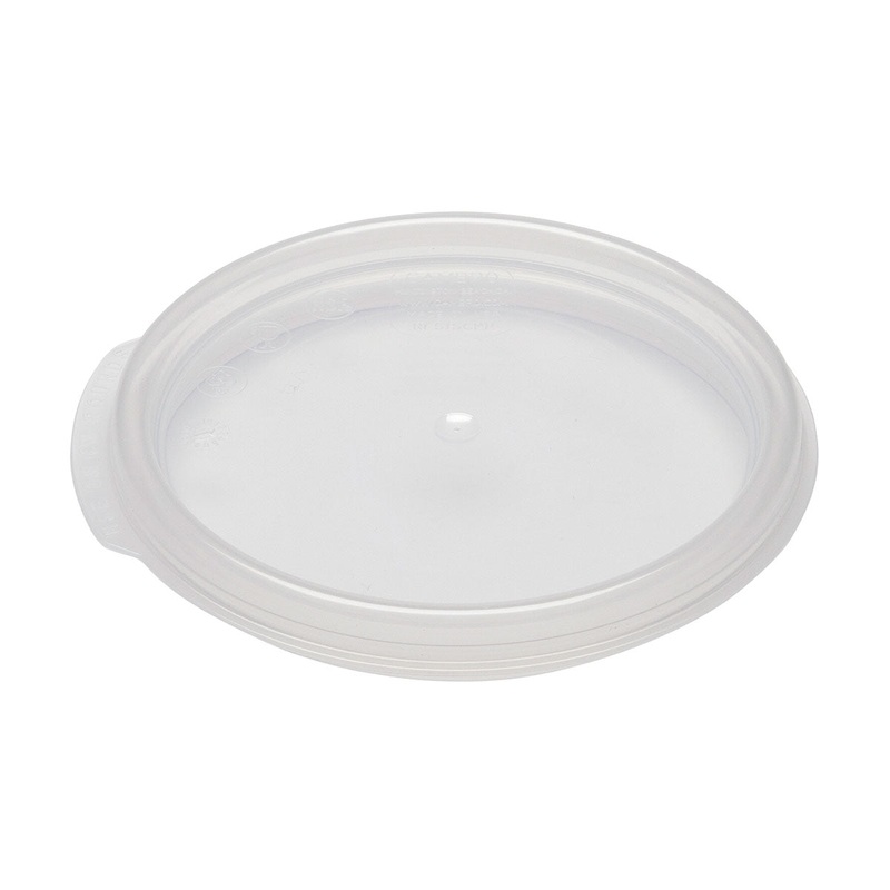Cambro RFS1SCPP190 Camwear Round Seal Lid, Translucent, 1 qt.