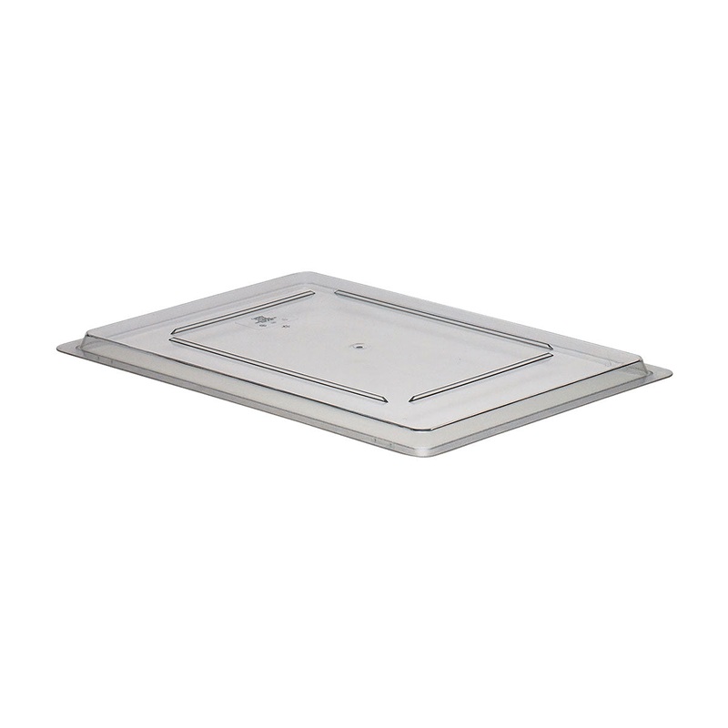 Culinary Essentials by Cambro 1826CCWTRI135 Camwear Flat Food Box Lid, Clear, 26" x 18"
