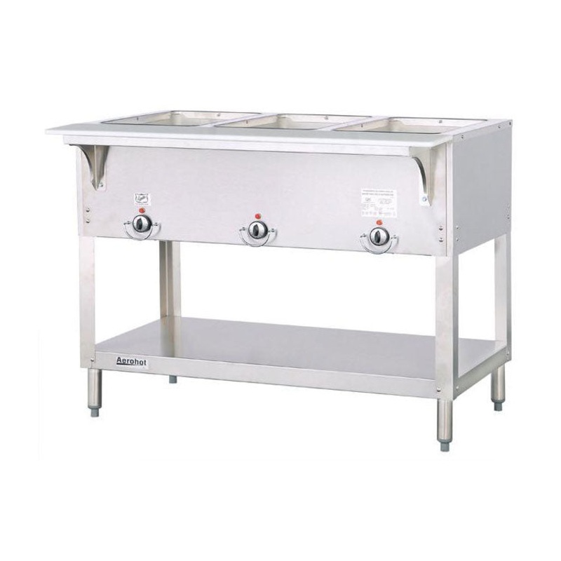 Duke 303 3-Well Aerohot Steamtable Hot Food Unit, 44-3/8", Natural Gas