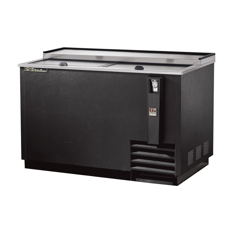 True TD-50-18 Solid Slide Flat Top Refrigerated Horizontal Bottle Cooler
