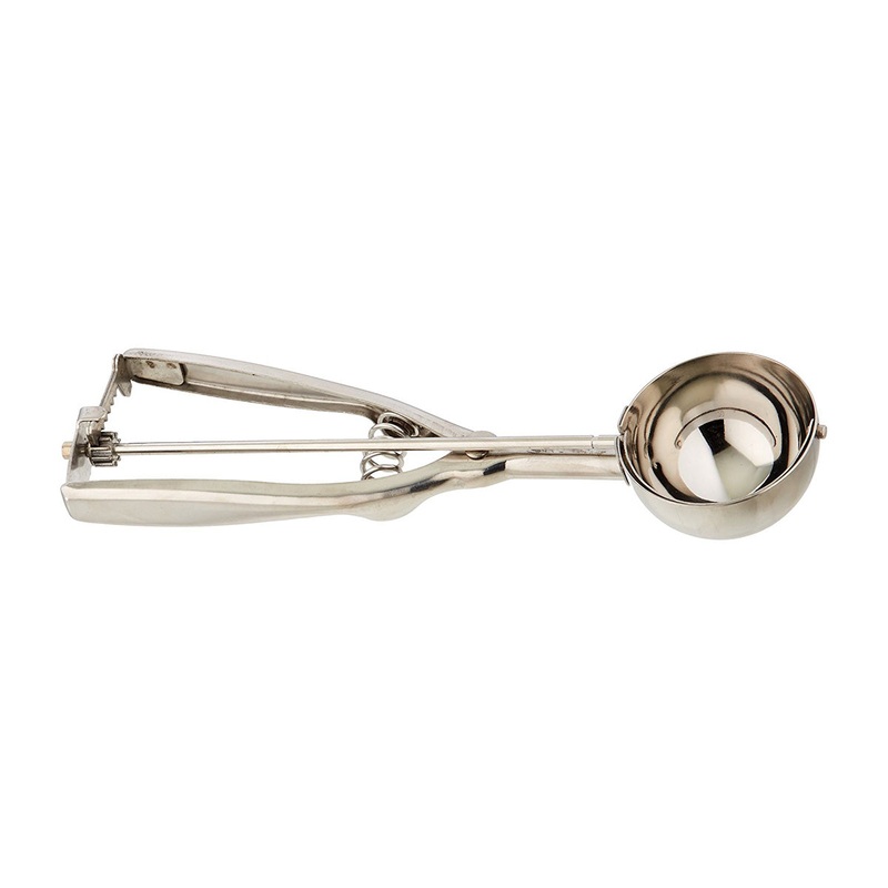 Ambidextrous Stainless Steel Squeeze #20 Disher, 2-1/2 oz.