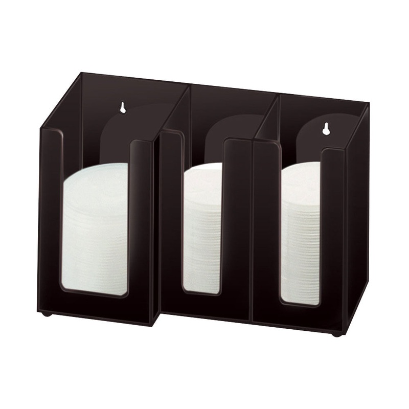 Cal-Mil 375-13 Classic Napkin / Lid Organizer, Black