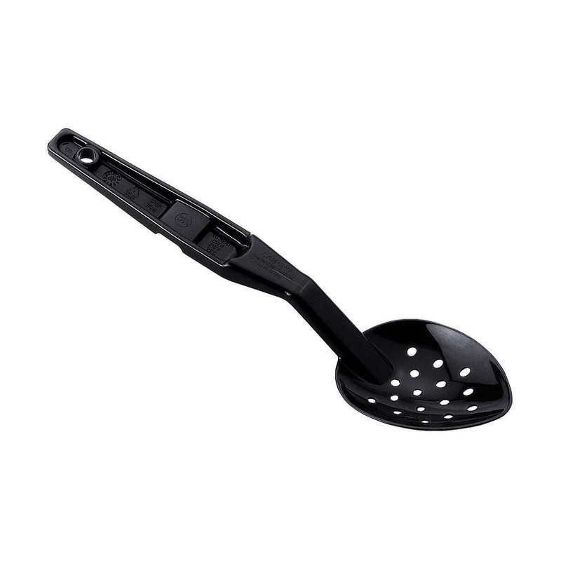 Cambro SPOP11CW110 Camwear Perforated Deli Spoon, Black, 11-1/8"
