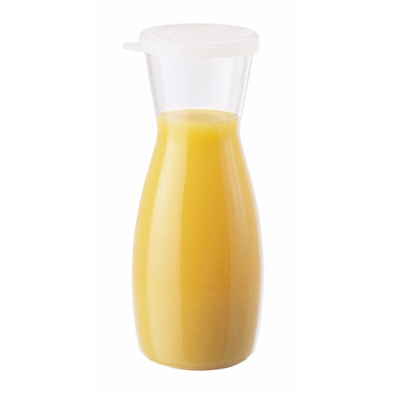 Cambro WW1000135 CamView Camliter Beverage Decanter w/ Flat Lid, 1 liter