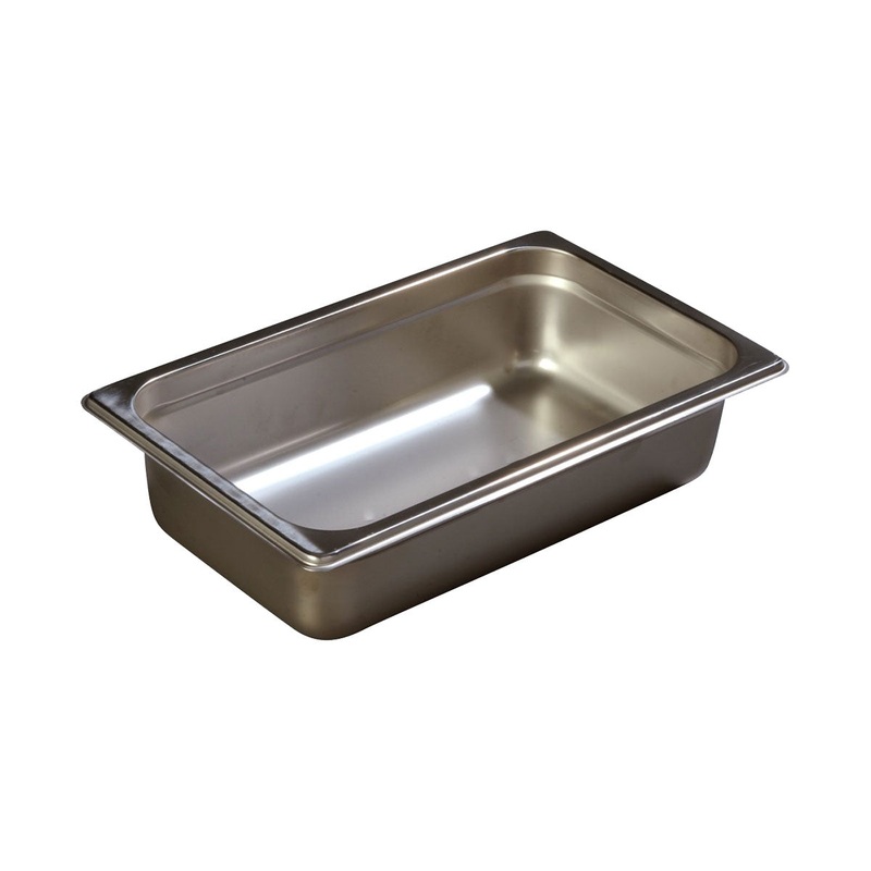 Carlisle 607142 DuraPan Steam Table Pan, 1/4 Size, 2-1/2" Deep