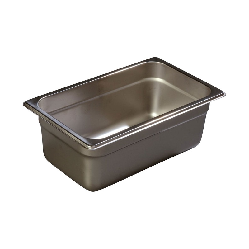Carlisle 607144 DuraPan Steam Table Pan, 1/4 Size, 4" Deep
