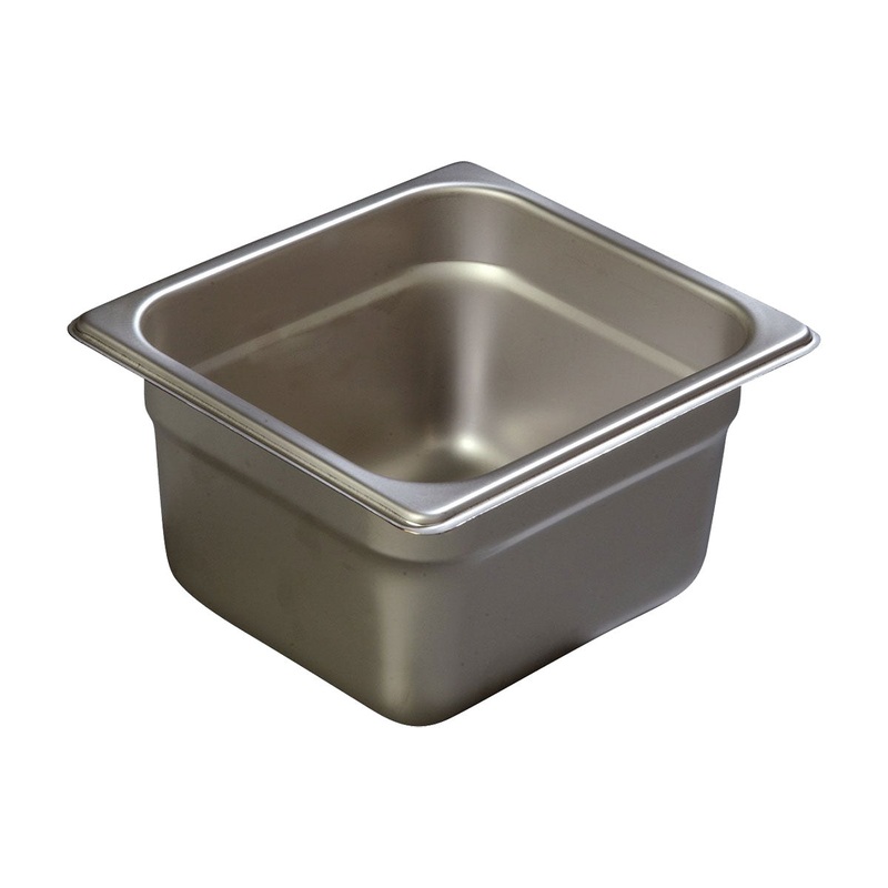 Carlisle 607164 DuraPan Steam Table Pan, 1/6 Size, 4" Deep