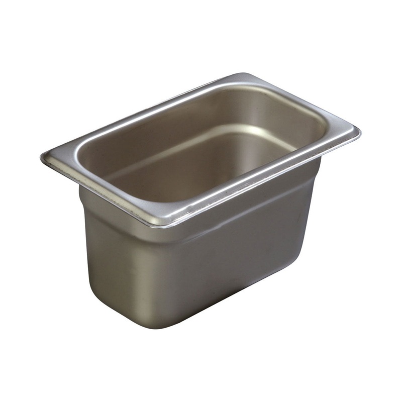 Carlisle 607194 DuraPan Steam Table Pan, 1/9 Size, 4" Deep