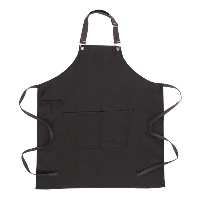 Chef Works ABWT051PUB0 Boulder Bib Apron, Purple Black, 34" x 30"