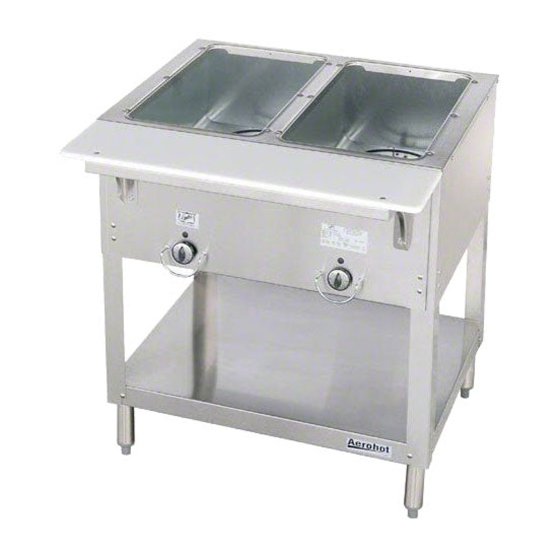 Duke E302 Aerohot Electric 2-Well Steamtable Hot Food Unit, 120V